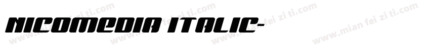 Nicomedia Italic字体转换